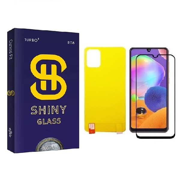 محافظ صفحه نمایش آتوچبو مدل FUL مناسب برای گوشی موبایل Galaxy A31 به همراه محافظ پشت گوشی