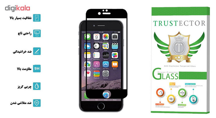 محافظ صفحه نمایش سرامیکی تراستکتور مدل CRM مناسب برای گوشی موبایل اپل iPhone 6 / 6s