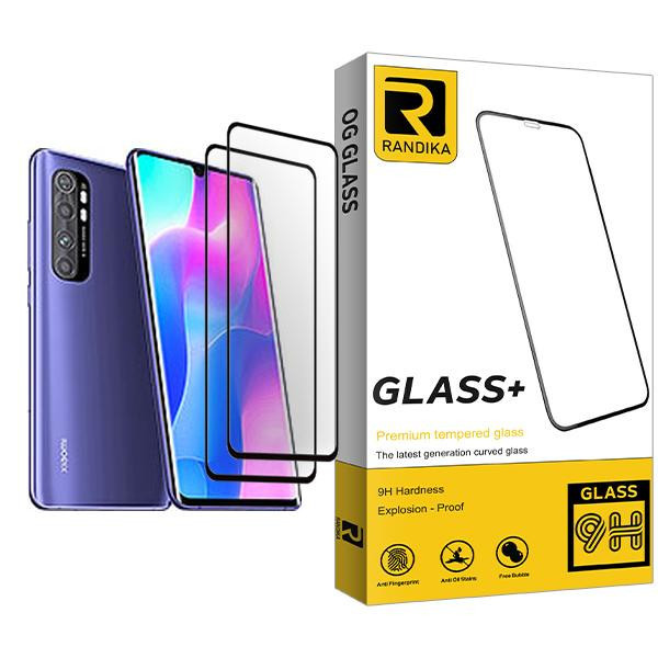 محافظ صفحه نمایش راندیکا مدل Randika Glass MIX002 مناسب برای گوشی موبایل شیائومی Mi Note 10 Lite بسته دو عددی