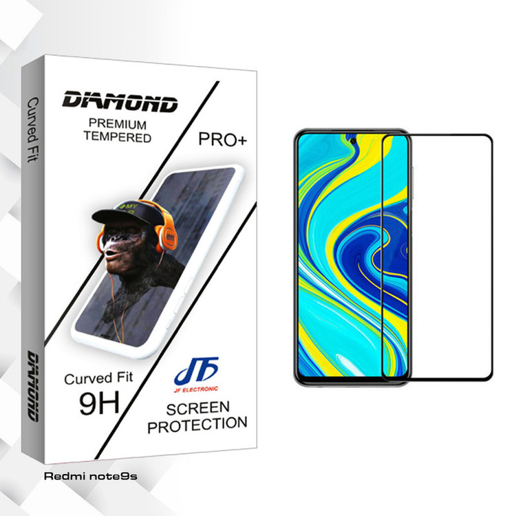 محافظ صفحه نمایش جی اف مدل Diamond glass مناسب برای گوشی موبایل شیائومی Redmi note9s