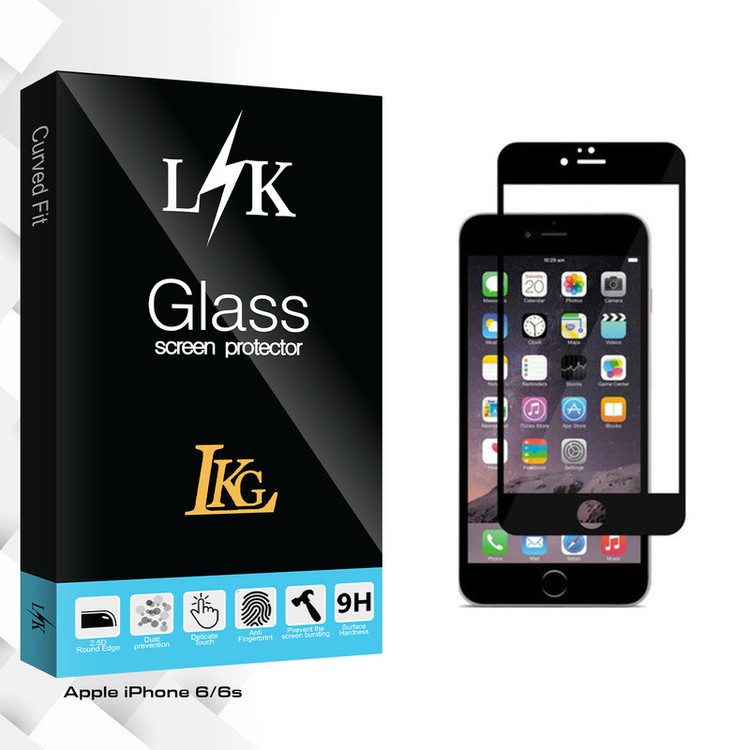 محافظ صفحه نمایش شیشه ای ال کا جی مدل LK Glass مناسب برای گوشی موبایل اپل iphone 6/6s