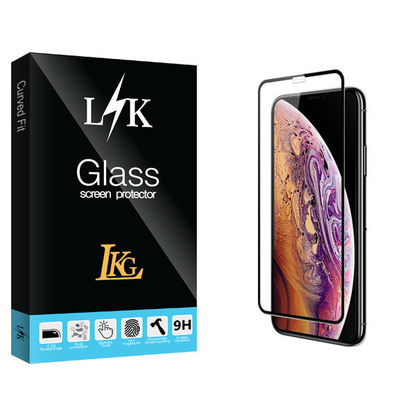 محافظ صفحه نمایش ال کا جی مدل LK Glass مناسب برای گوشی موبایل اپل iPhone Xs/X