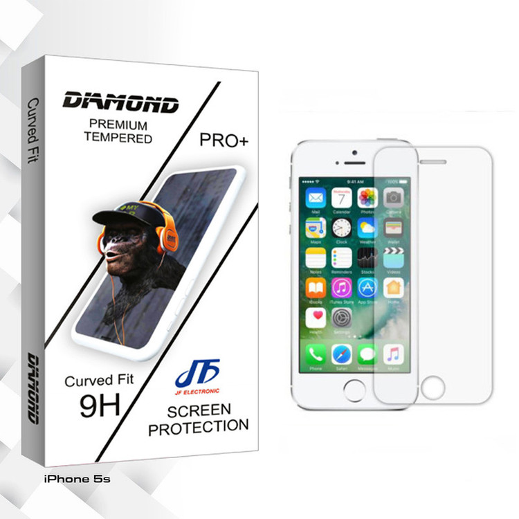 محافظ صفحه نمایش جی اف مدل Diamond glass مناسب برای گوشی موبایل اپل iPhone 5s