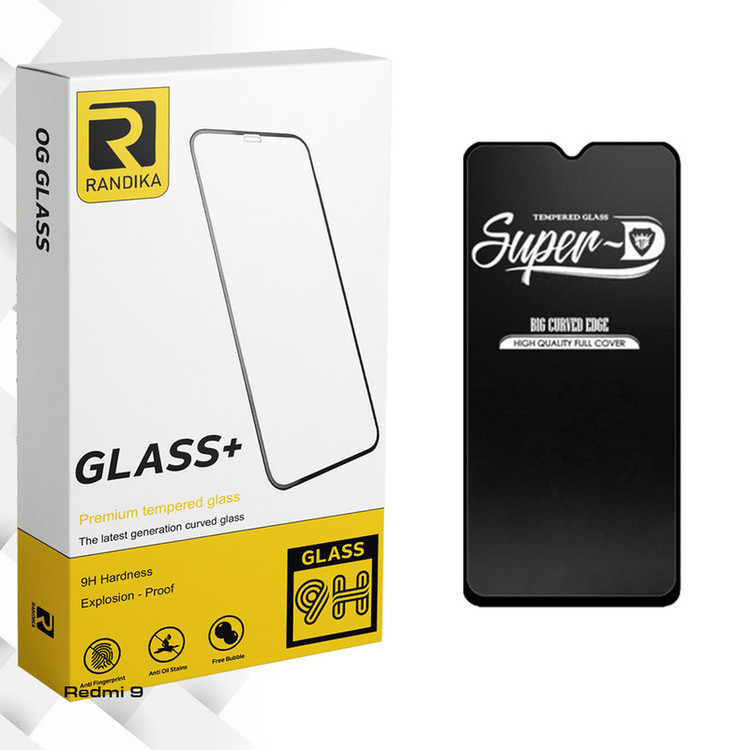 محافظ صفحه نمایش شیشه ای راندیکا مدل Glass Super-D مناسب برای گوشی موبایل شیائومی Redmi 9