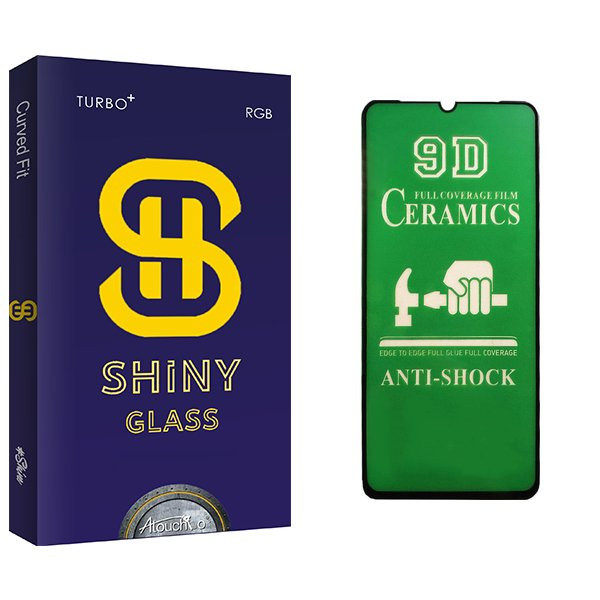 محافظ صفحه نمایش سرامیکی آتوچبو مدل Shiny Anti Shock مناسب برای گوشی موبایل شیائومی Redmi Note 10 Lite
