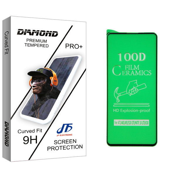 محافظ صفحه نمایش جی اف مدل Diamond glass مناسب برای گوشی موبایل سامسونگ Galaxy Note10 Lite