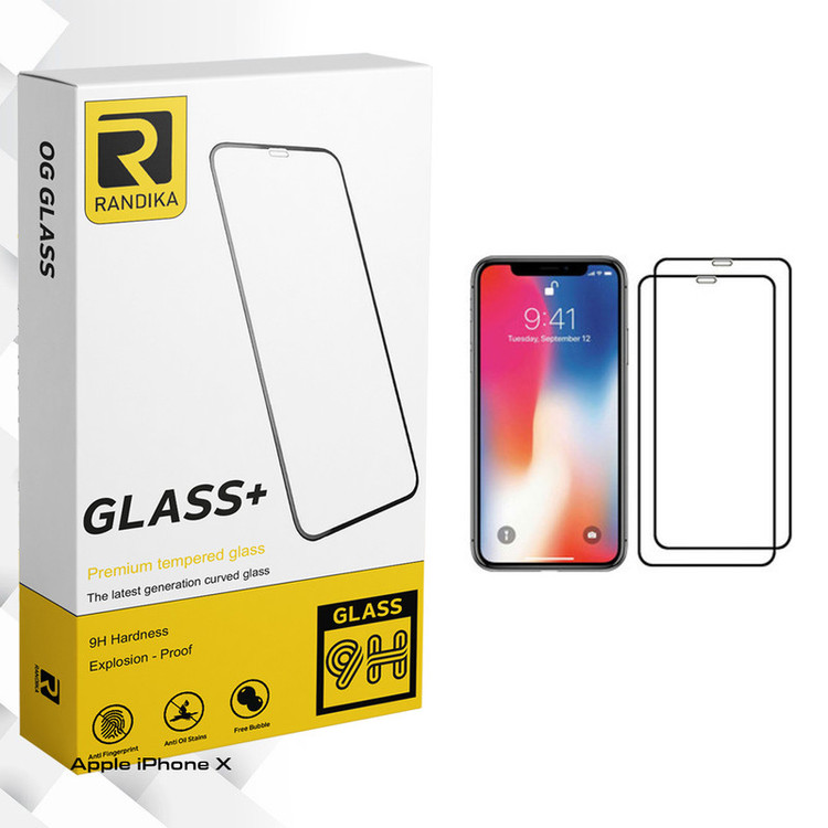 محافظ صفحه نمایش راندیکا مدل GLD مناسب برای گوشی موبایل اپل iPhone X بسته دو عددی