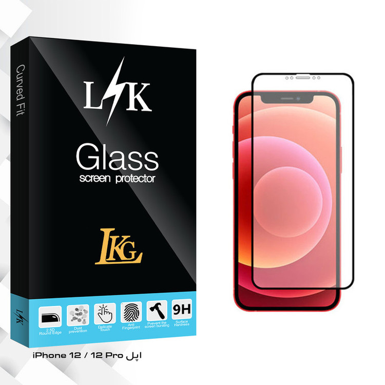 محافظ صفحه نمایش مات ال کا جی مدل LK Glass مناسب برای گوشی موبایل اپل iPhone 12 / 12 Pro