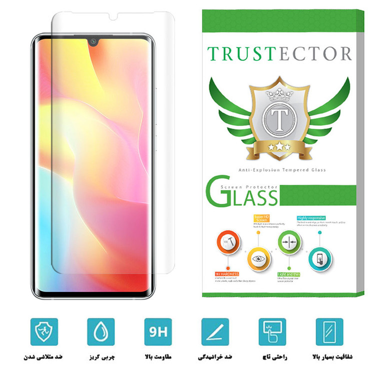 محافظ صفحه نمایش یووی لایت تراستکتور مدل UVT مناسب برای گوشی موبایل شیائومی Mi Note 10 Lite