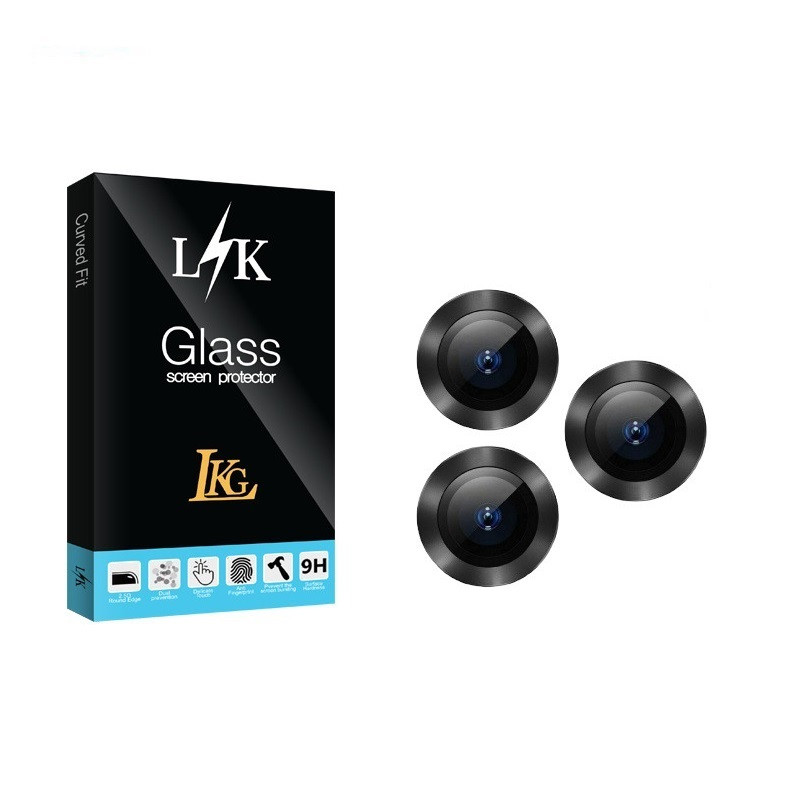 محافظ لنز دوربین رینگی ال کا جی مدل LK مناسب برای گوشی موبایل اپل Iphone 13 pro/13 promax