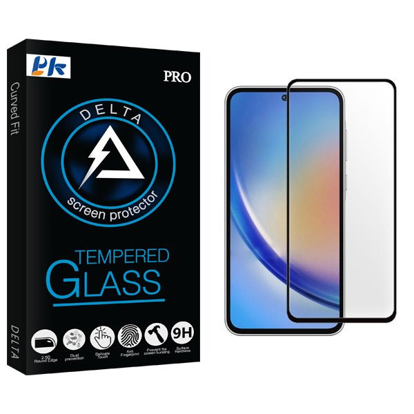 محافظ صفحه نمایش شیشه ای پی کی مدل Delta مناسب برای گوشی موبایل سامسونگ Galaxy A55