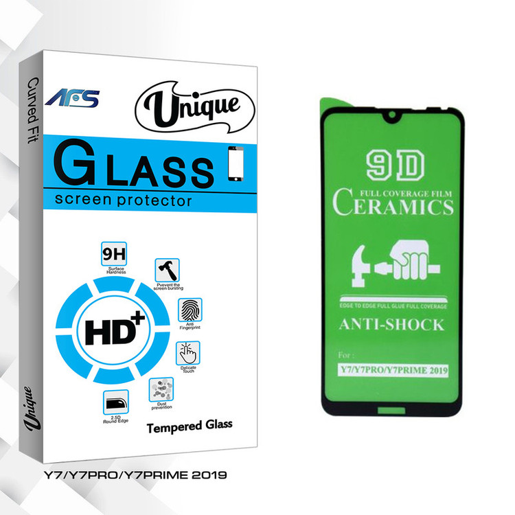 محافظ صفحه نمایش سرامیکی ای اف اس مدل Unique Glass مناسب برای گوشی موبایل هوآوی Y7/Y7PRO/Y7PRIME 2019