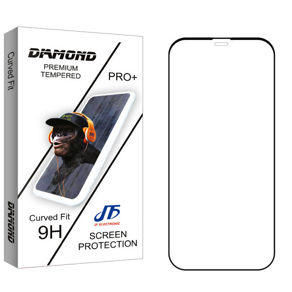 محافظ صفحه نمایش سرامیکی جی اف مدل Diamond مناسب برای گوشی موبایل اپل iPhone 12
