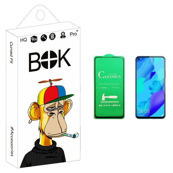 محافظ صفحه نمایش سرامیکی بوک مدل +HD مناسب برای گوشی موبایل هوآوی nova 5T