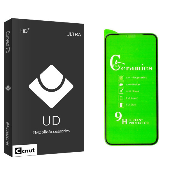 محافظ صفحه نمایش سرامیکی کوکونات مدل UD Black مناسب برای گوشی موبایل اپل Iphone 11 Pro / X / 10