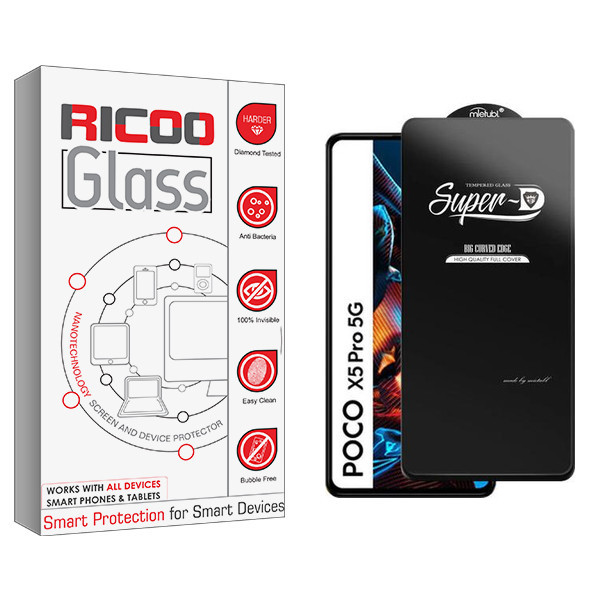 محافظ صفحه نمایش ریکو مدل RC SuperD مناسب برای گوشی موبایل شیائومی Poco X5 Pro 5G
