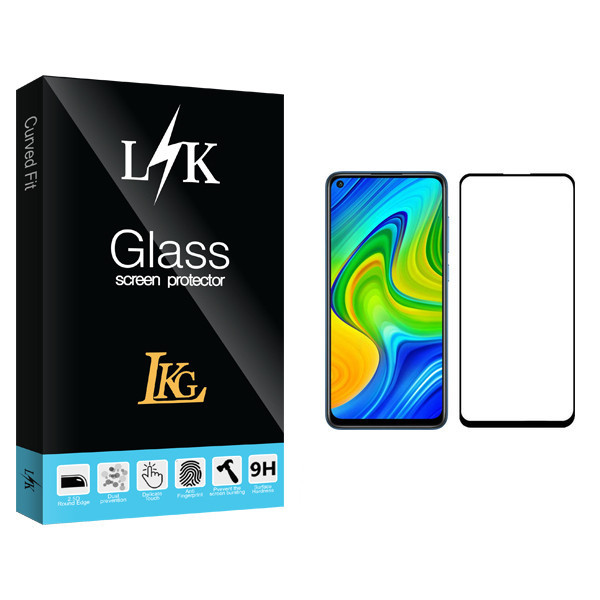 محافظ صفحه نمایش ال کا جی مدل LK Glass مناسب برای گوشی موبایل شیائومی Redmi Note 9