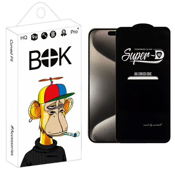 محافظ صفحه نمایش بوک مدل Transparent SuperD مناسب برای گوشی موبایل اپل iPhone 15 Pro Max