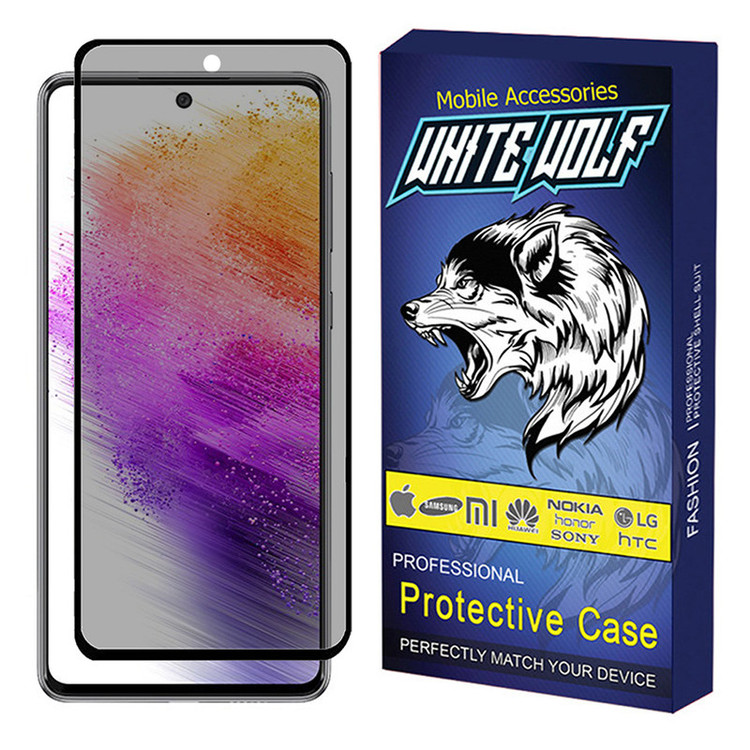 محافظ صفحه نمایش حریم شخصی وایت ولف مدل WGP3 مناسب برای گوشی موبایل سامسونگ Galaxy A73 5G