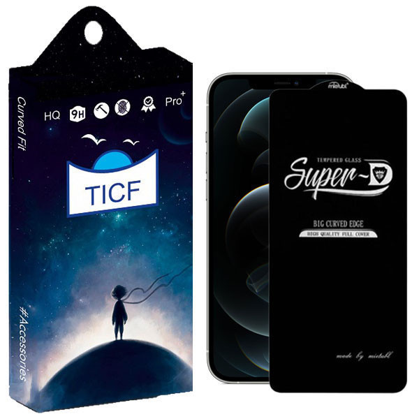 محافظ صفحه نمایش تی آی سی اف مدل carbon Super D مناسب برای گوشی موبایل اپل IPHONE 13 PROMAX
