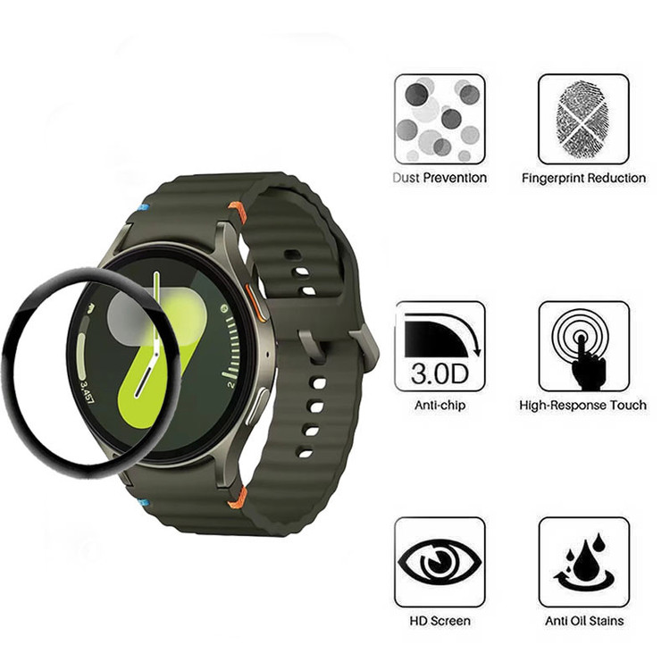 محافظ صفحه نمایش بوف مدل Full glue مناسب برای ساعت هوشمند سامسونگ Galaxy Watch 7 44mm