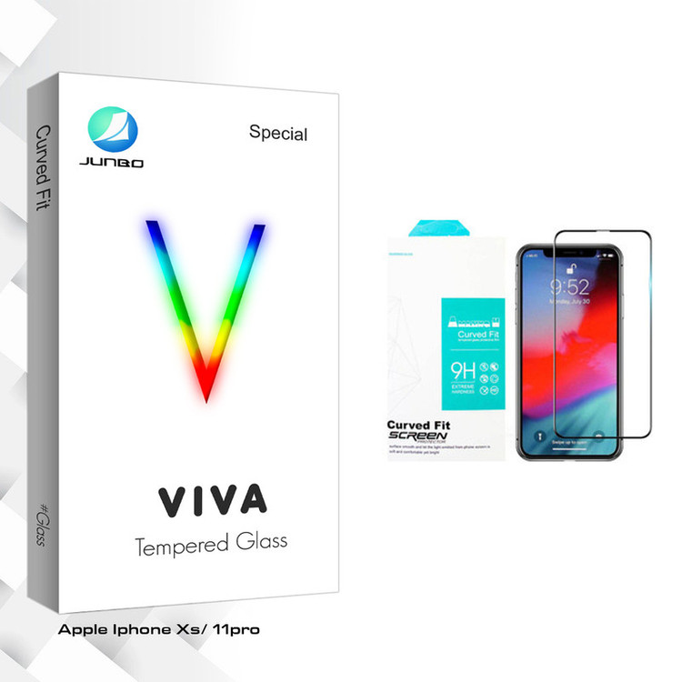 محافظ صفحه نمایش سرامیکی مات جانبو مدل Viva Glass مناسب برای گوشی موبایل اپل Iphone Xs/ 11pro