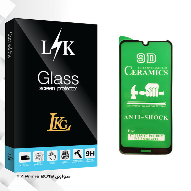 محافظ صفحه نمایش سرامیکی ال کا جی مدل LK Glass مناسب برای گوشی موبایل هوآوی Y7 Prime 2019