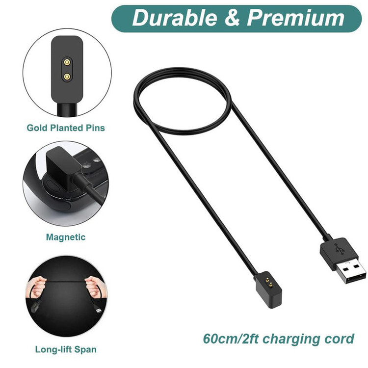 کابل شارژ راینو مدل R-Charger مناسب برای ساعت هوشمند شیائومی Redmi 5 Active / Redmi Watch 5 Lite