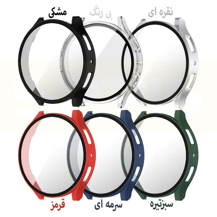 کاور اسپریگ مدل PC Guard Bump مناسب برای ساعت هوشمند سامسونگ Galaxy Watch 7 40mm به همراه محافظ صفحه نمایش