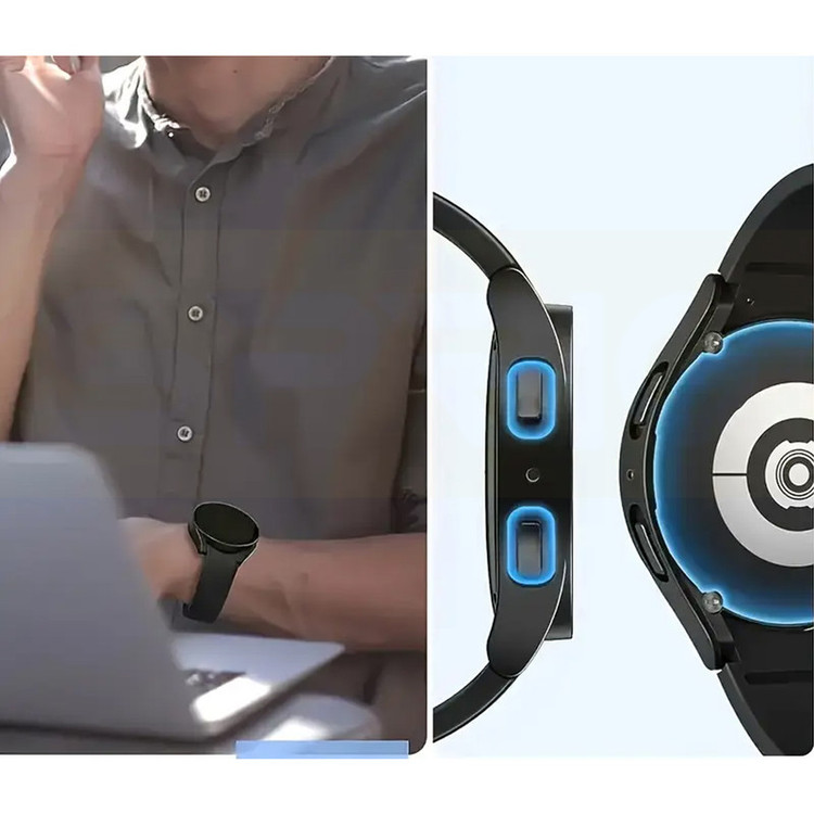 کاور اسپریگ مدل PC Guard Bump مناسب برای ساعت هوشمند سامسونگ Galaxy Watch 7 40mm به همراه محافظ صفحه نمایش