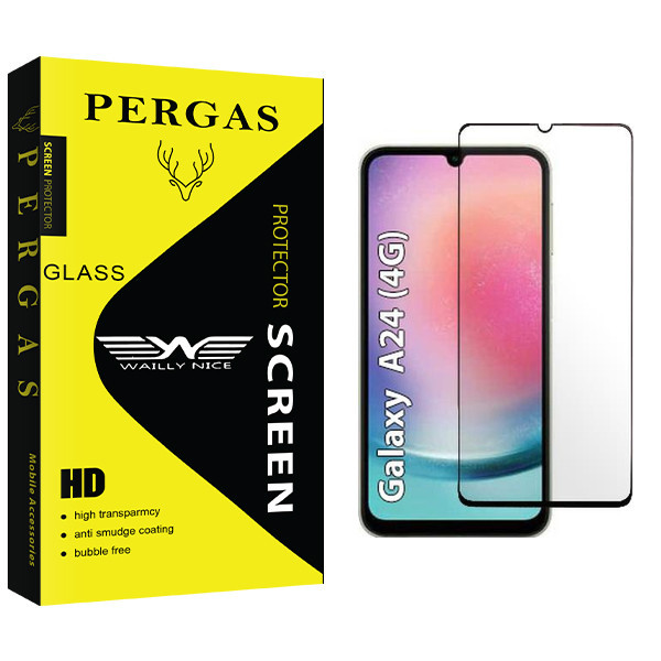 محافظ صفحه نمایش شیشه ای وایلی نایس مدل Pergas مناسب برای گوشی موبایل سامسونگ Galaxy A24 4G