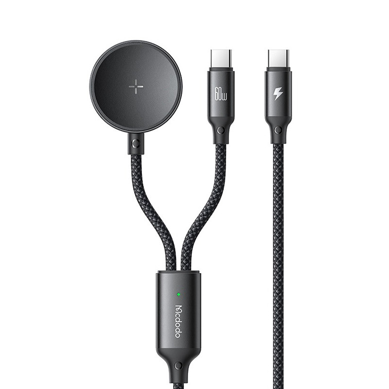 کابل USB-C به شارژر واچ سامسونگ / USB-C مک دودو مدل CA-421 طول 1.2 متر
