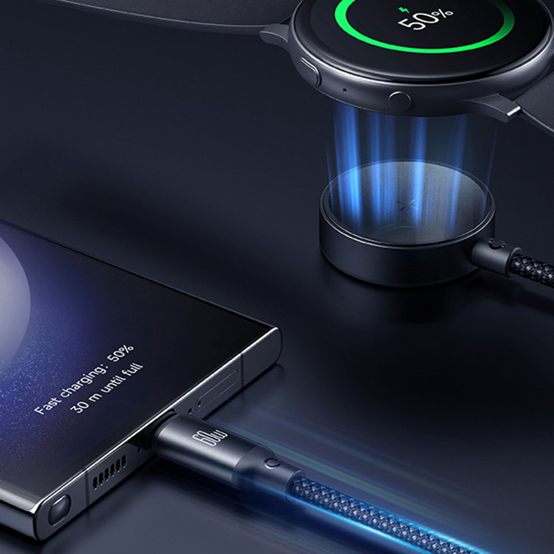 کابل USB-C به شارژر واچ سامسونگ / USB-C مک دودو مدل CA-421 طول 1.2 متر