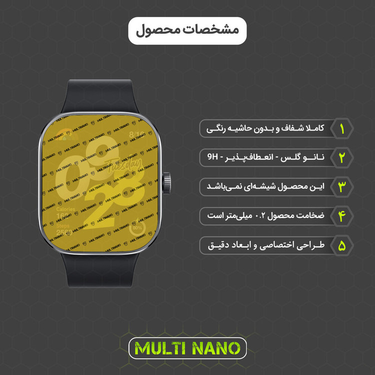 محافظ صفحه نمایش مولتی نانو مدل X-S3N مناسب برای ساعت هوشمند شیائومی Redmi Watch 4 بسته سه عددی