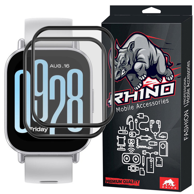محافظ صفحه نمایش راینو مدل PMMA مناسب برای ساعت هوشمند شیائومی Redmi Watch 5 Active بسته 2 عددی