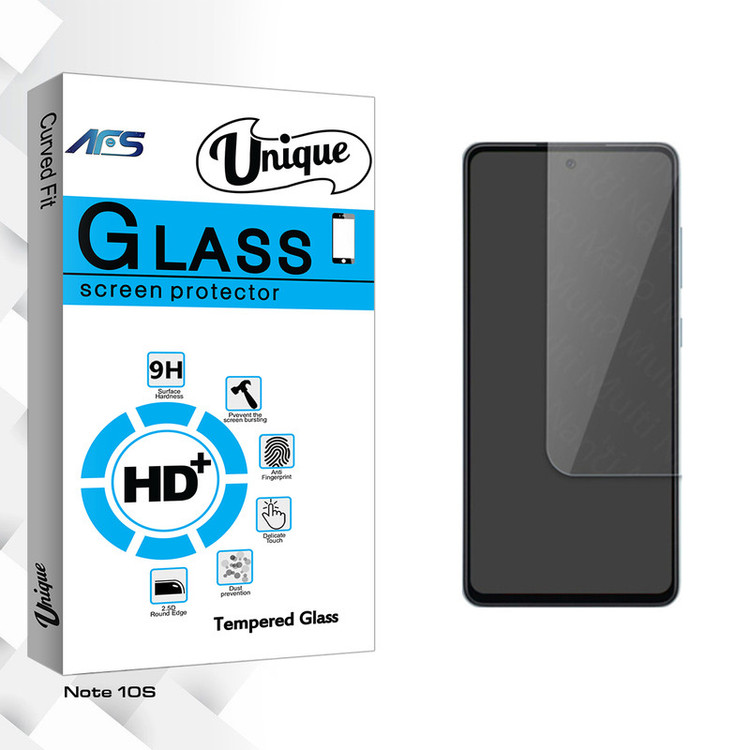 محافظ صفحه نمایش شیشه ای ای اف اس مدل Unique Glass مناسب برای گوشی موبایل شیائومی Note 10S