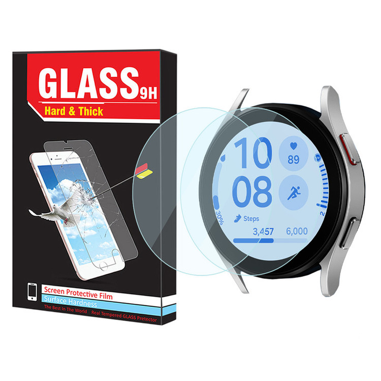 محافظ صفحه نمایش شیشهای هارد اند تیک مدل Glass-HT مناسب برای ساعت هوشمند سامسونگ Galaxy Watch FE بسته دو عددی