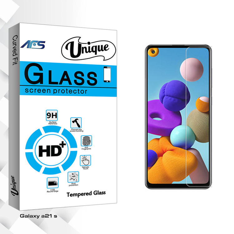 محافظ صفحه نمایش ای اف اس مدل Unique Glass مناسب برای گوشی موبایل سامسونگ Galaxy A21s