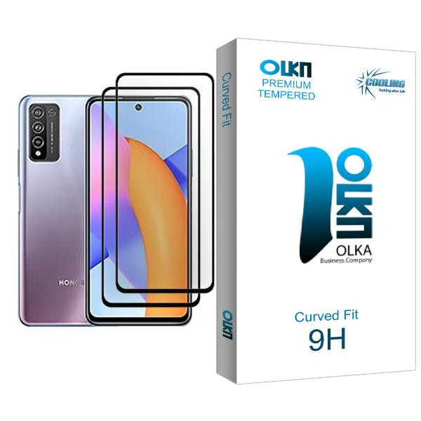 محافظ صفحه نمایش کولینگ مدل Olka Glass MIX002 مناسب برای گوشی موبایل آنر 10X Lite بسته دو عددی
