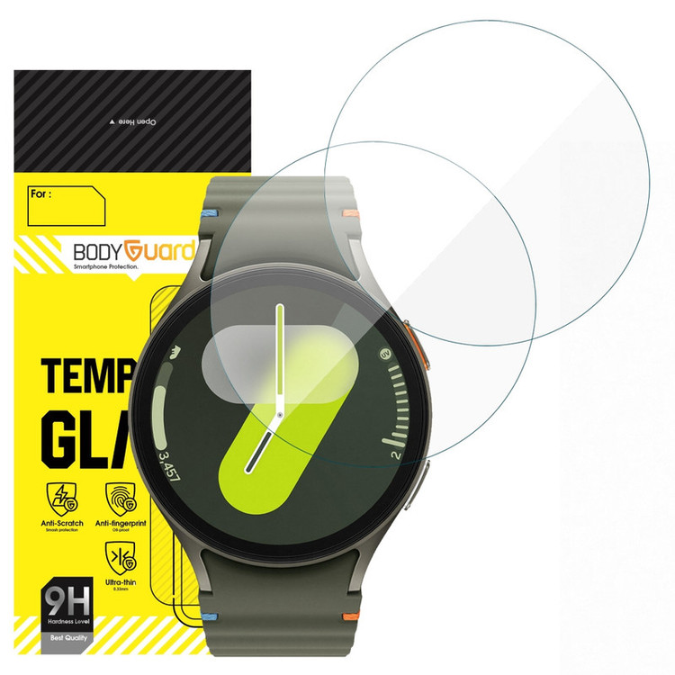 محافظ صفحه نمایش شیشه ای بادیگارد مدل GW مناسب برای ساعت هوشمند سامسونگ Galaxy Watch 7 44 mm بسته 2 عددی