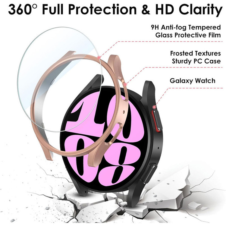 کاور واچ من مدل bumper-WM مناسب برای ساعت هوشمند سامسونگ Galaxy Watch 6 44 mm به همراه محافظ صفحه نمایش