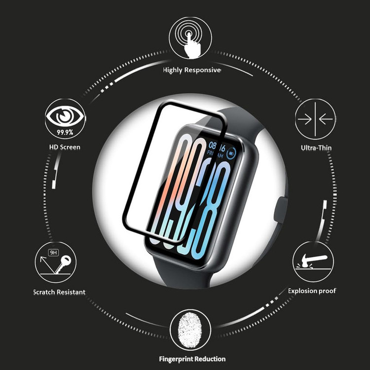محافظ صفحه نمایش امگلس مدل Nano Pmma MG مناسب برای ساعت هوشمند شیائومی Smart Band 9 Pro