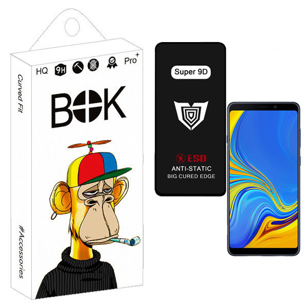 محافظ صفحه نمایش بوک مدل Super 9D Touch مناسب برای گوشی موبایل سامسونگ galaxy a9 2018