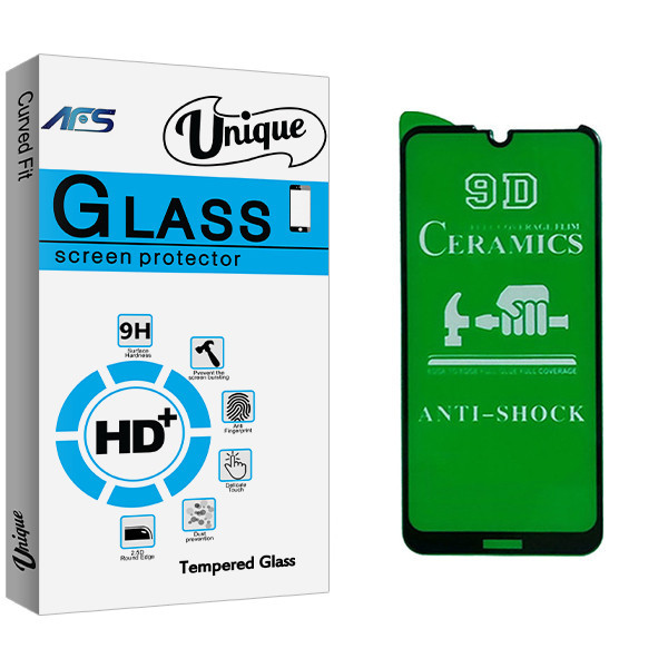 محافظ صفحه نمایش سرامیکی ای اف اس مدل Unique Glass مناسب برای گوشی موبایل هوآوی Y7 2019