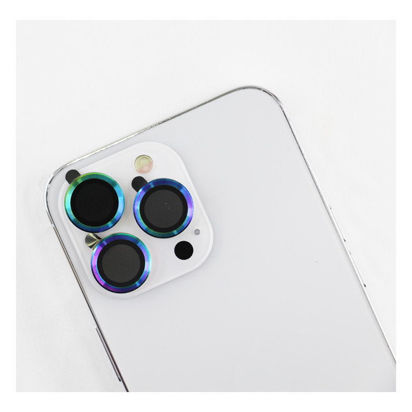 محافظ لنز دوربین مدل رینگی هفت رنگ مناسب برای گوشی موبایل اپل IPHONE 13 pro