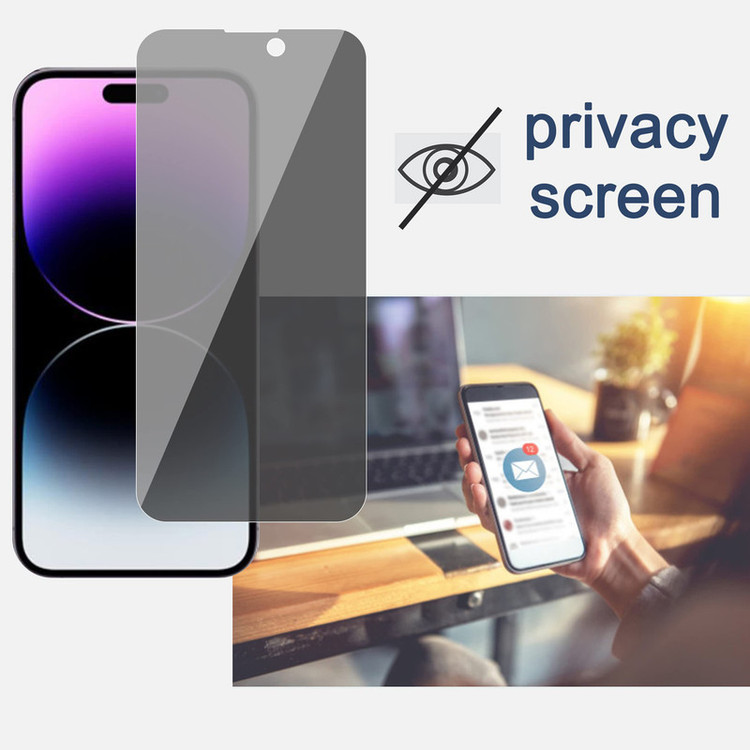 محافظ صفحه نمایش حریم شخصی اسپایدر مدل PRV-S مناسب برای گوشی موبایل اپل Iphone 14 Pro