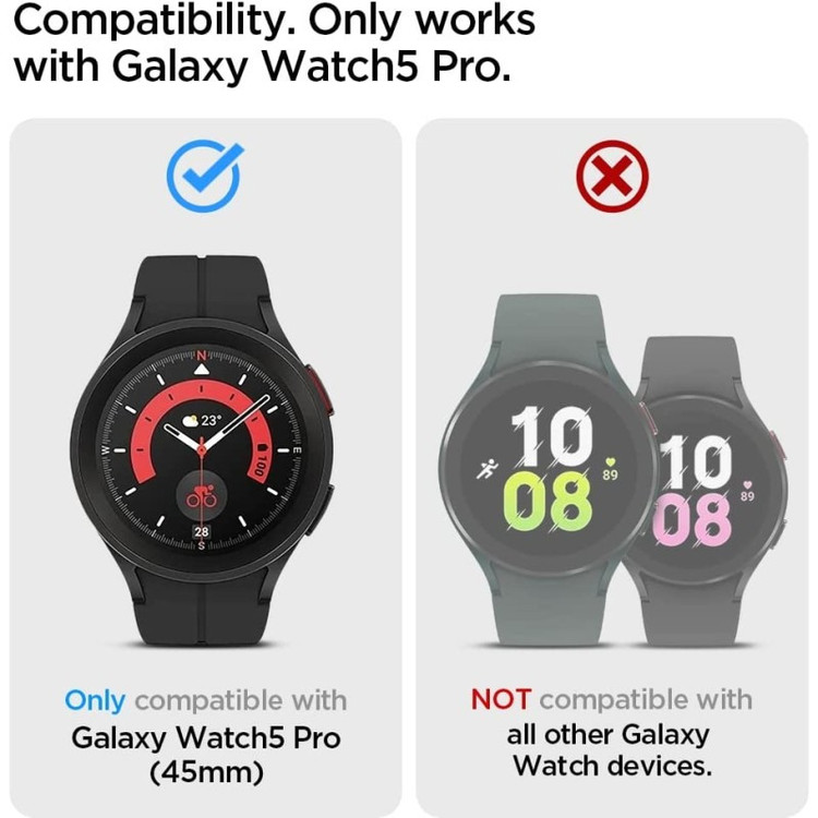 کاور مدل Tempered مناسب برای ساعت هوشمند سامسونگ Galaxy Watch 5 pro 45mm
