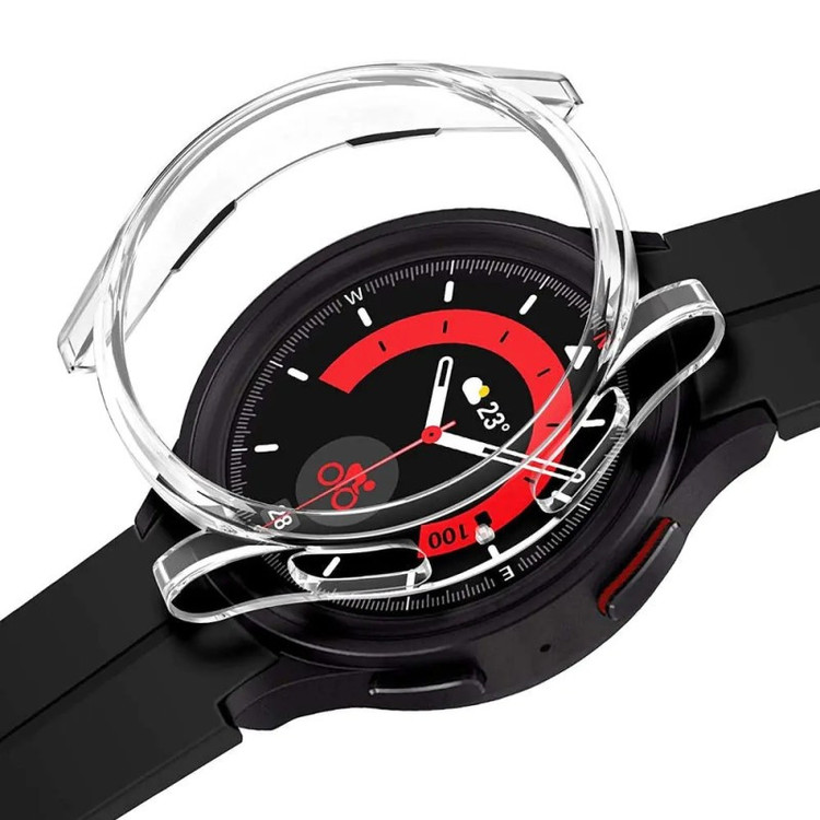 کاور مدل Tempered مناسب برای ساعت هوشمند سامسونگ Galaxy Watch 5 pro 45mm
