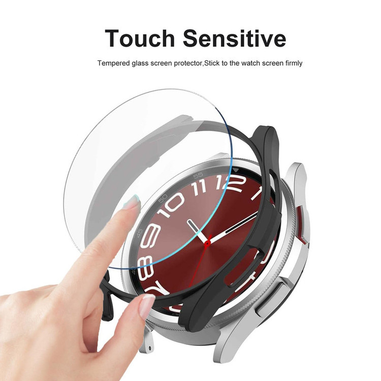 کاور هاپلایت مدل PC Bumper HL مناسب برای ساعت هوشمند سامسونگ Galaxy Watch 7 44mm به همراه محافظ صفحه نمایش