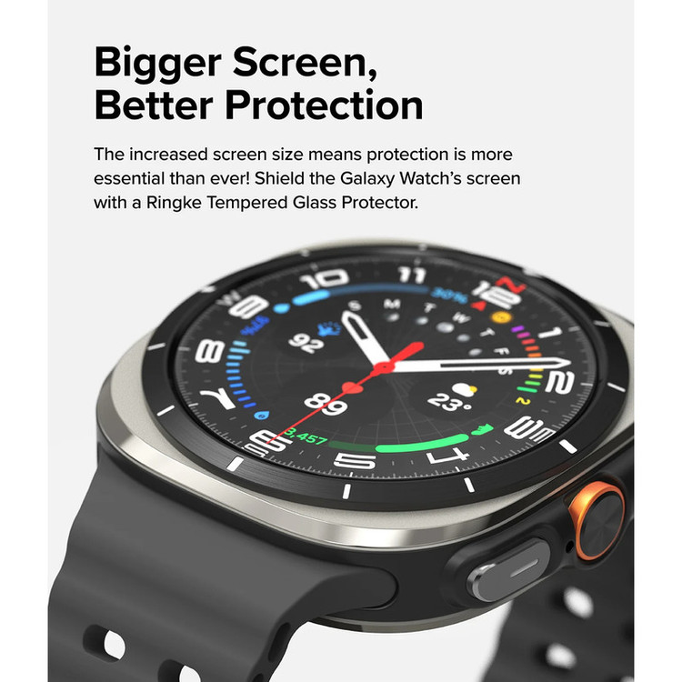 محافظ صفحه نمایش شیشه ای بادیگارد مدل GW مناسب برای ساعت هوشمند سامسونگ Galaxy Watch Ultra